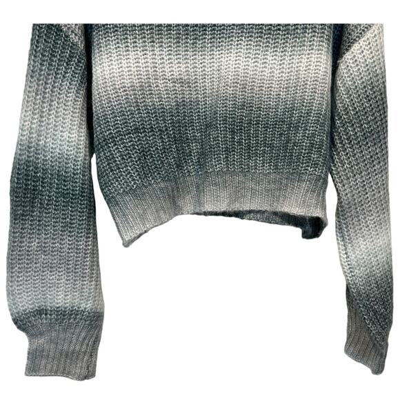 VIGOSS Women's Ombr​é Dropped Shoulder Cropped Mock Neck Sweater Size Large NEW! - Picture 8 of 12